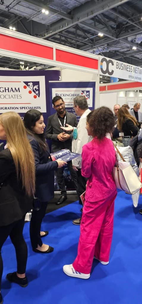 Buckingham Legal Associates team engaging with event attendees