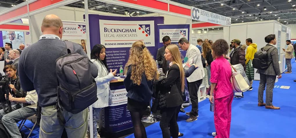 Wide view of the Buckingham Legal Associates event booth